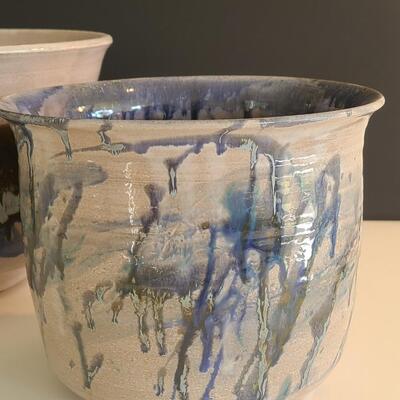 Lot 41: Artist Signed Studio Pottery Planters