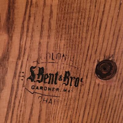 Lot 374: S. Bent Bros. Rocking Chair from Massachusetts 