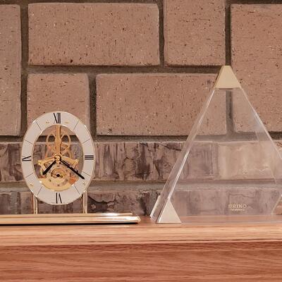 Lot 376: Seiko Pyramid Clock 