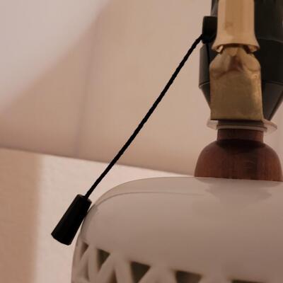 Lot 377: White Ceramic Lamp