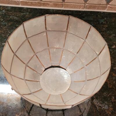 Lot 379: Shell Lamp (middle shade is no longer attached)