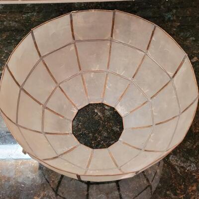 Lot 379: Shell Lamp (middle shade is no longer attached)