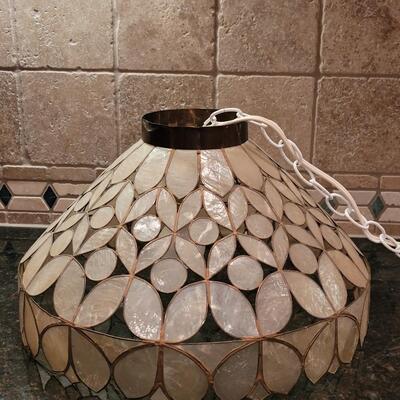 Lot 379: Shell Lamp (middle shade is no longer attached)