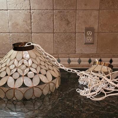 Lot 379: Shell Lamp (middle shade is no longer attached)