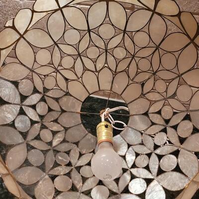 Lot 379: Shell Lamp (middle shade is no longer attached)