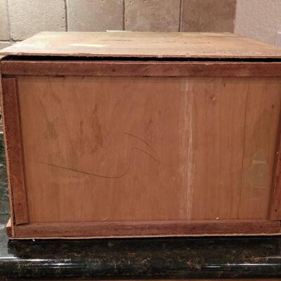 Lot 380: Shell Lamp Shade in Wood Box