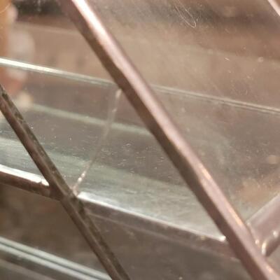 Lot 381: Glass Octagon Case with Extra Mirror