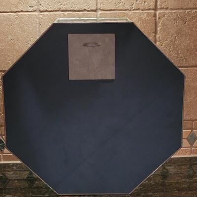 Lot 381: Glass Octagon Case with Extra Mirror