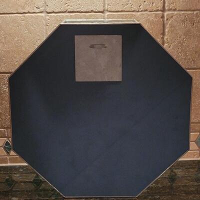 Lot 381: Glass Octagon Case with Extra Mirror