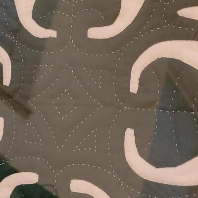 Lot 382: Hawaiian Quilted Art - Red Anthuriums