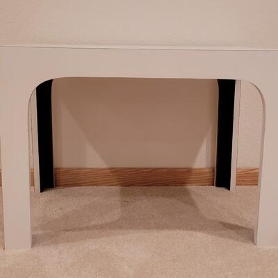 Lot 383: Mid Century Modern White  Side Table