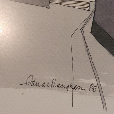 Lot 386: Original Signed Artwork