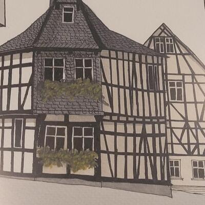 Lot 386: Original Signed Artwork