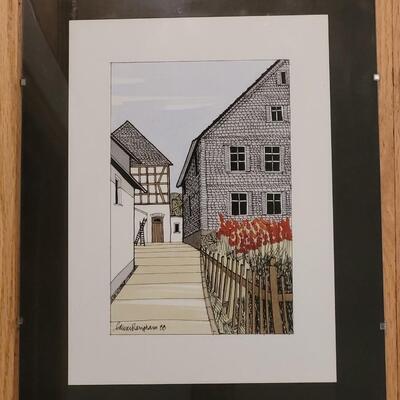 Lot 387: Original Signed Artwork