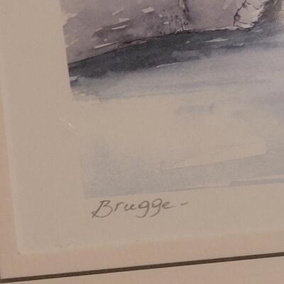 Lot 389:  F. Gresser "Brugge" Artwork