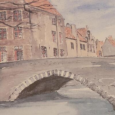 Lot 389:  F. Gresser "Brugge" Artwork