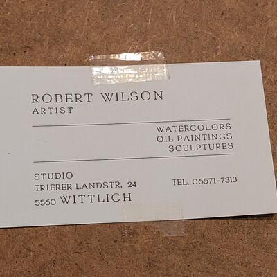 Lot 390: Robert Wilson Original Artwork 