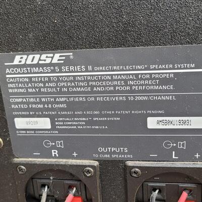 Lot 393: Bose Subwoofer