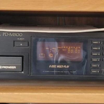 Lot 396: Pioneer PD-M500 CD Player and CD Magazine Cartridges 