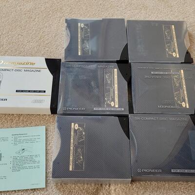 Lot 396: Pioneer PD-M500 CD Player and CD Magazine Cartridges 