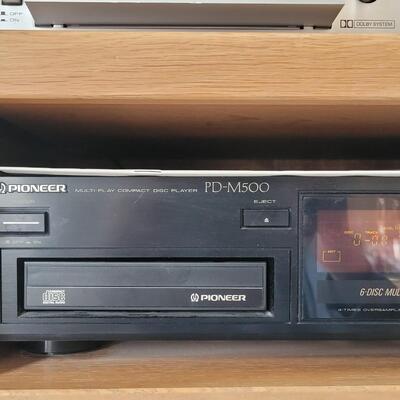 Lot 396: Pioneer PD-M500 CD Player and CD Magazine Cartridges 