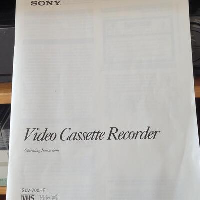 Lot 397: Video Cassette Recorder with Manual 