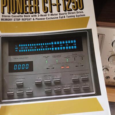 Lot 398: Pioneer CT-F1250 Cassette Player with Manual and Box