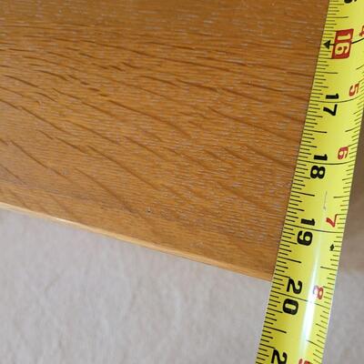 Lot 399:  2 piece Oak Shelf Cabinet 