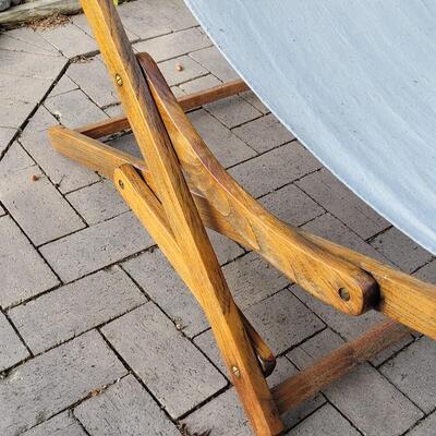 Lot 404: Teak Sling Chair