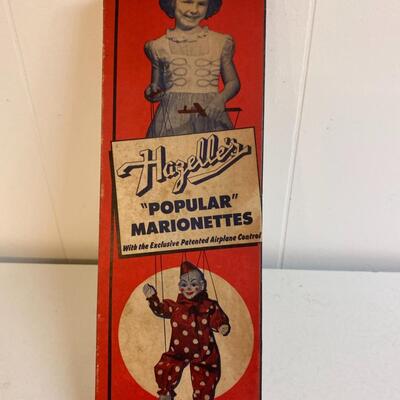 Vintage Tito the Clown Hazelle’s “Popular” Marionette In original box