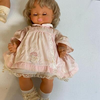 Pair of Vintage Clodrey dolls, made in France 20”
