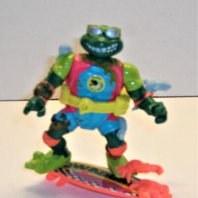 Vintage TMNT Playmate Toys 1990 Mike the Sewer Surfer Action Figure