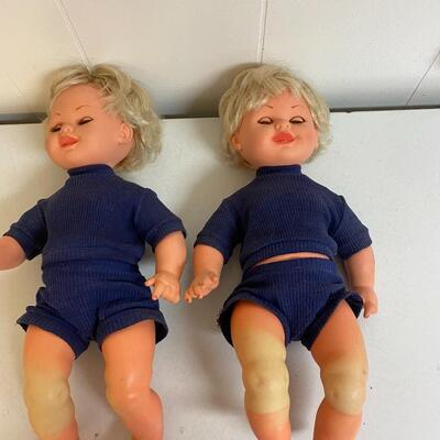 Pair of Vintage dolls, I.C. 1968, Italo Cremona, 18”