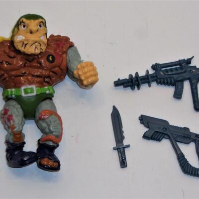 Vintage TMNT Playmate Toys 1989 General Tragg Action Figure