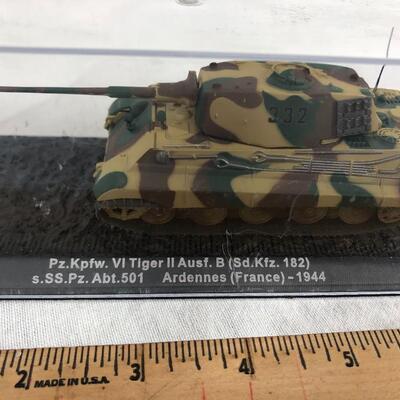 Pair of Scale Model Military Tanks in Display Boxes