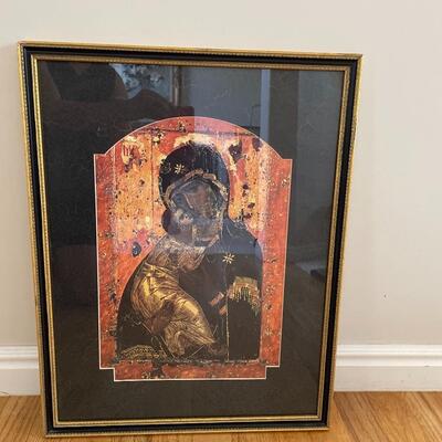 #165 Mary & Child Saint Framed Print