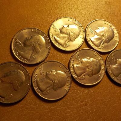 7- Centennial quarters.