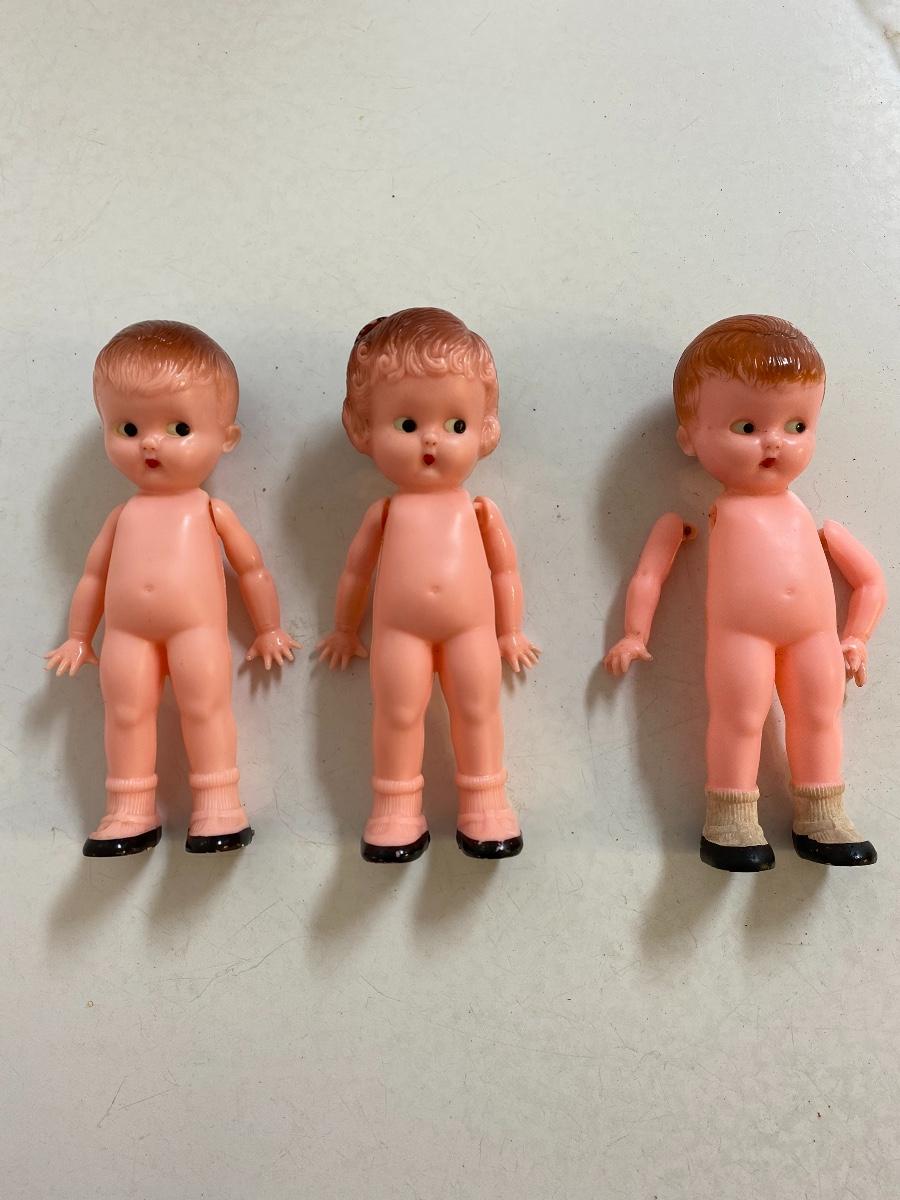 Lot of vintage hard plastic dolls Knickerbocker Plastic Co. EstateSales