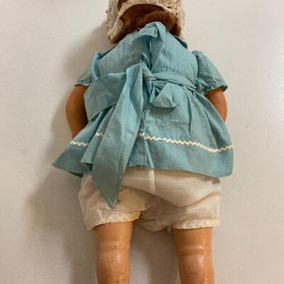 Vintage composite Moma doll, cryer.