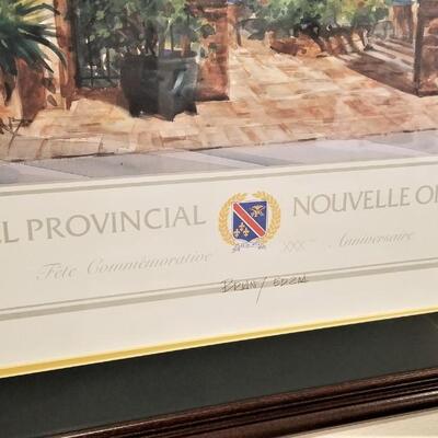 Lot #65  Hotel Provincial (French Quarter) - Signed Poster