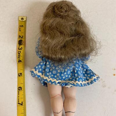 Vintage Mark Farmer china doll with catalog