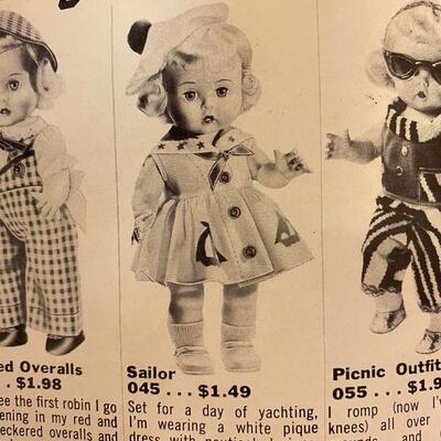 Vintage R & B â€œLittlest Angelâ€ doll in original Sailor ensemble