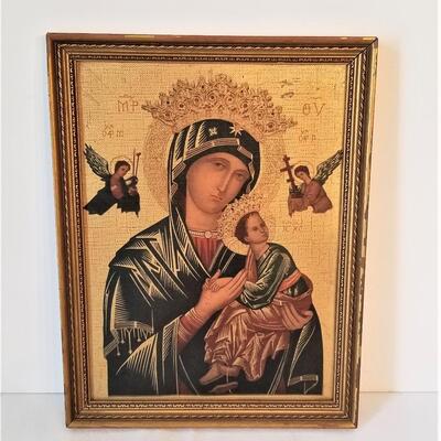 Lot #74  Vintage Our Lady of Perpetual Help Picture