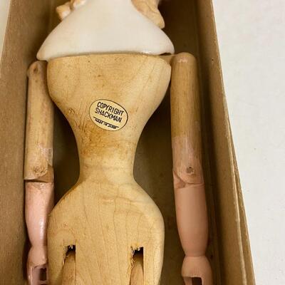 Vintage Wooden & Bisque Mannequin Doll â€œAâ€