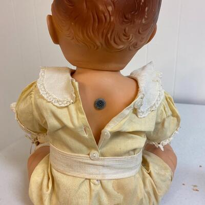 Vintage vinyl baby doll. Ricky Jr. with catalog