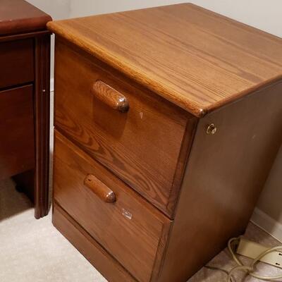 Solid Walnut file cabinet legal size