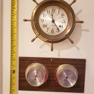 Nautical clock and 