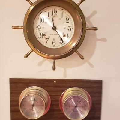 Nautical clock and 