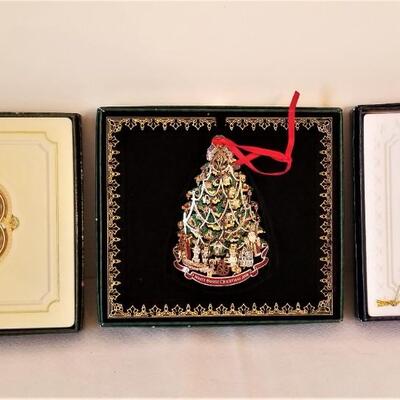 Lot #76  Three White House Christmas Ornaments in Original Boxes
