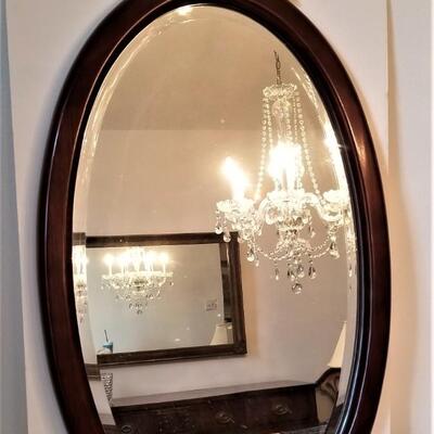 Lot #77  Bombay Company Beveled Wall Mirror